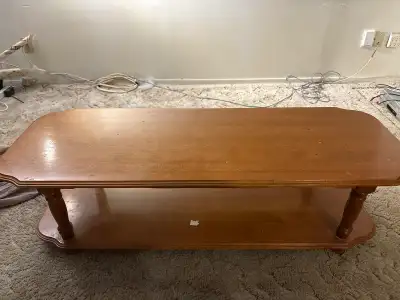 Wooden coffee table, View more