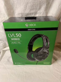 PDP wired lvl 50 Xbox headset new sealed. 