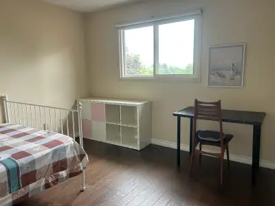Bright and spacious room available in a clean, quiet home, conveniently located within walking dista...