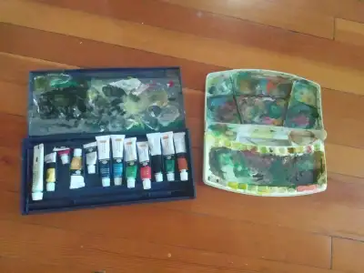 Art and artist paints, View more