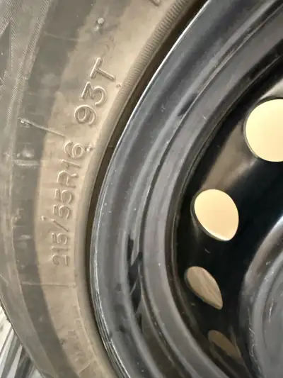 Winter tires for sale honda civic 16 inches 215/55/R16 All four are good condition If anyone interes...