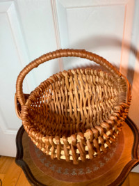 Mi’kmaq Woven Spruce Root Basket 