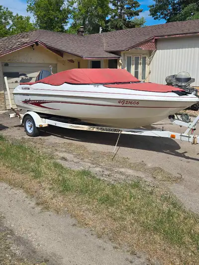 2003 Glastron with 175 hp mariner (mercury) motor comes with trolling motor and fish finder boat is...