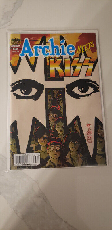 ARCHIE MEETS KISS COMIC VARIANT COVER. r in Arts & Collectibles in St. Albert