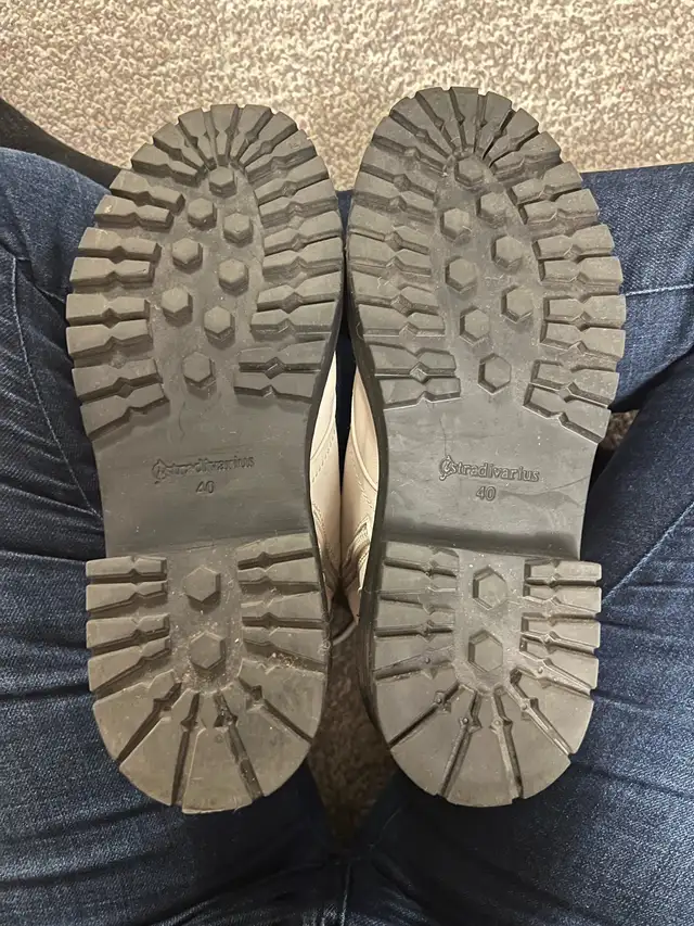 White Combat Boots – Size 40 / 9 – Like New in Women's - Shoes in City of Toronto - Image 11