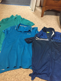 3 golf shirts size small