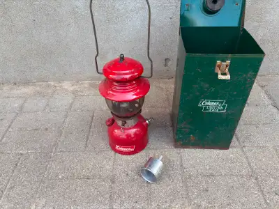 Coleman camping lantern, View more