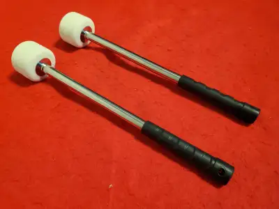 2 New Drum Stick Mallets Aluminum Hardfelt - Save $, View more
