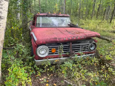 Want to make a 71 Fargo a 4x4. It has a 6 cylinder and 4 speed now. I have a like new 2000 Ford left...