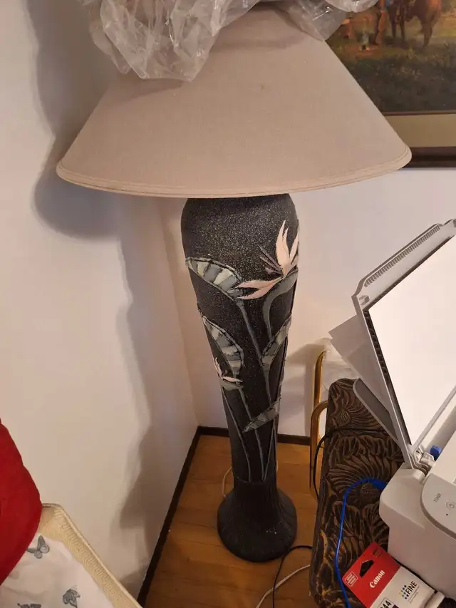 pair of 2 tall vase style floor lamps in Indoor Lighting & Fans in Calgary - Image 4
