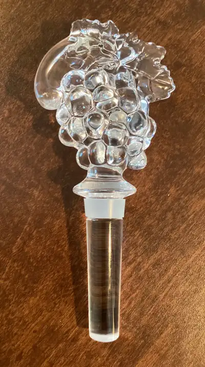 Vintage MIKASA FRUIT COLLECTION Crystal Bottle Stopper Cork, View more