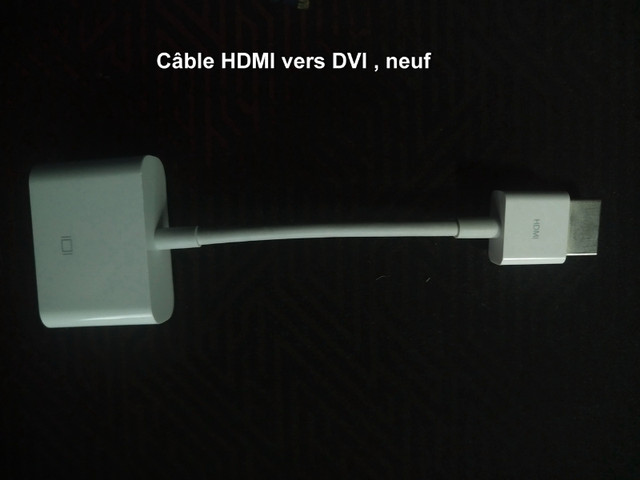 Câble adaptateur HDMI DVI DP VGA USB-C réseau cable alimentation dans Câbles et connecteurs  à Ville de Montréal - Image 3