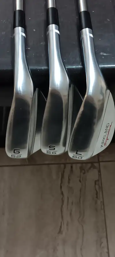 Golf Wedge Set - Kirkland 52,56,60 - As New, View more