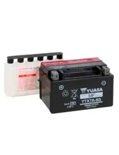 New in Box Yuasa ytx7a-bs battery copy & paste yuasa link below for size dimensions & motorcycle mod...