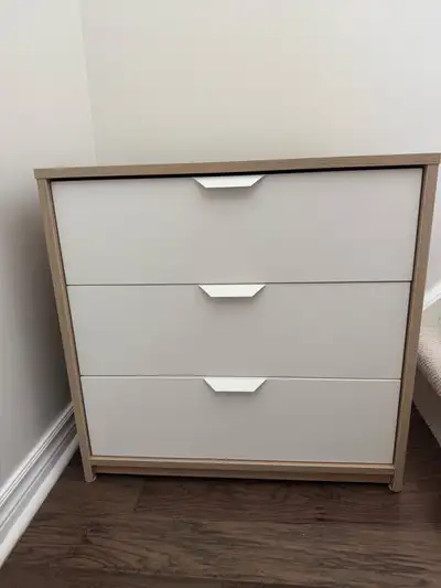 IKEA Askvoll 3 Drawer Dresser - Oak/White, View more