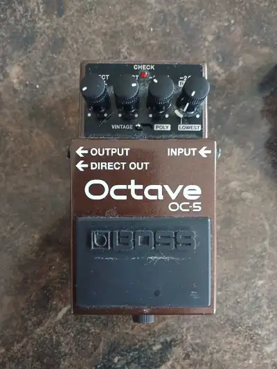 Boss OC-5 Octave pedal, View more