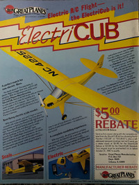 1987 Great Planes Electric R/C Electricub Original Ad