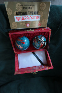 Chinese Iron Balls & Red box