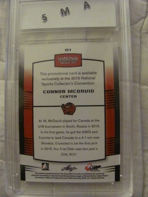 NHL  Connor McDavid NSCC Prospect in Arts & Collectibles in Edmonton - Image 2