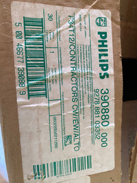 Philips F34/T12 Flourescent Tube  Lights - Box With 7 Left. 