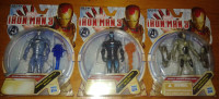 Iron Man figurines, lot de 3, neuf, jamais ouvert brand new, MIB