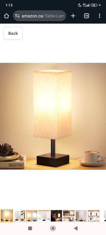 Table Lamp for Bedroom - Small Bedside Lamps for Nightstand, Min in General Electronics in Edmonton