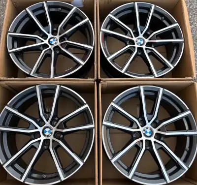 EXCELLENT COND 4 x 18 x 7.5 INCHES OEM BMW RIMS $950 B/P 5 X 112mm C/B 66.6 mm ET 25mm CAME OFF 2024...