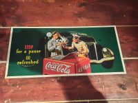 Enseigne Plaque émaillée Publicité Coca Cola