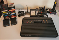 1982 Atari 2600 Console With 18 Games, 2 Joysticks, Touchpad