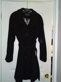 LADIES  DESIGNER WOOL  COAT WITH BELT BY GUILLAUME