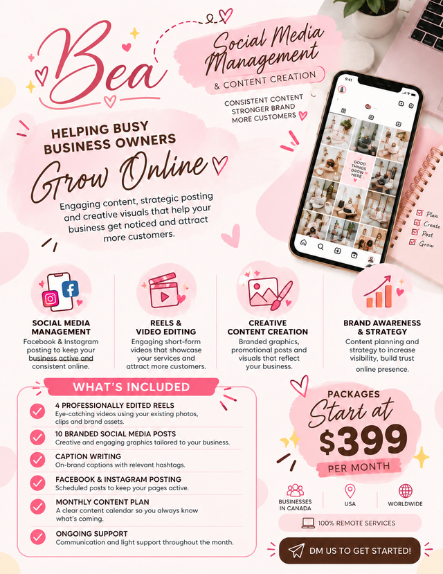 GROW YOUR BUSINESS ONLINE WITH BEA!