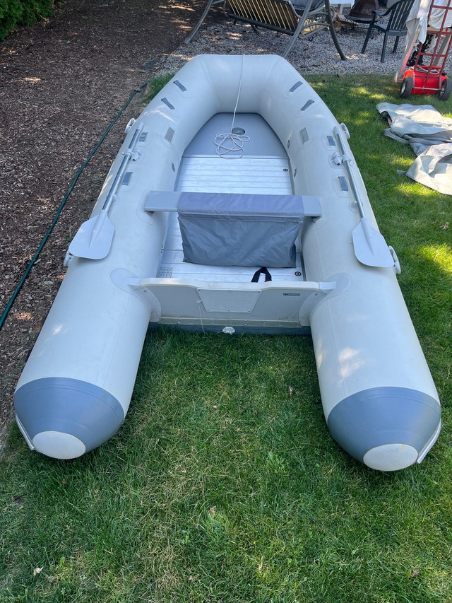 12 foot Inflatable boat and motor for sale  in Powerboats & Motorboats in Kamloops - Image 2