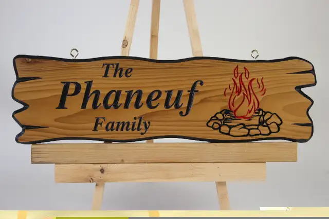 Custom Carved Select Cedar or Fir Wood Signs: Vancouver in Patio & Garden Furniture in Vancouver - Image 8