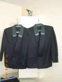 2 identical black dress suits/habits,1NEW,1worn1,smoke/stainfree