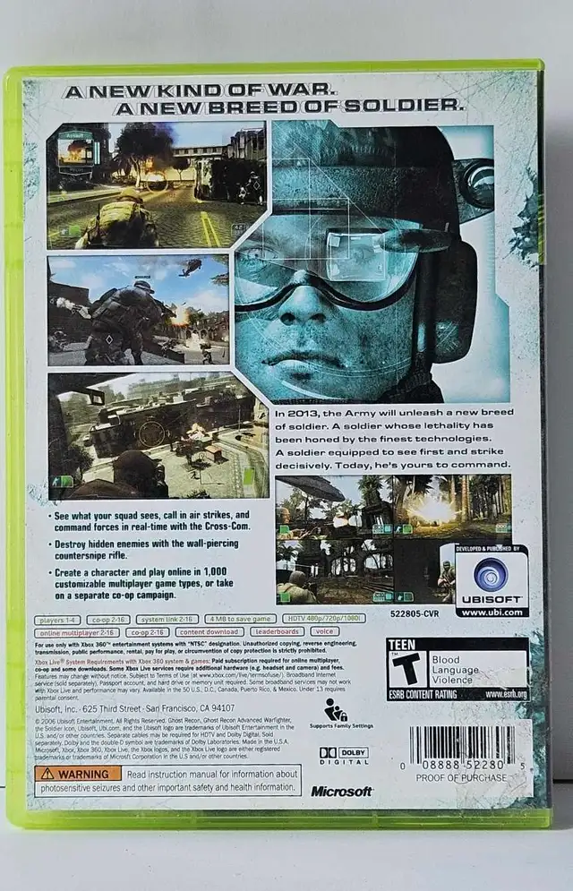 XBOX 360 Game: GHOST RECON in XBOX 360 in City of Montréal - Image 4