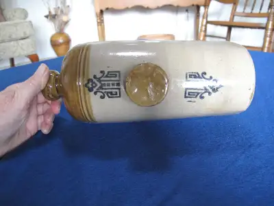 ANTIQUE VINTAGE BED WARMER-FOOT WARMER - "STONE PIG", View more