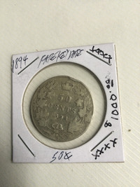 1894 Canadian Half Dollar -Rare