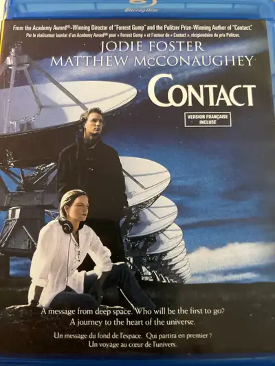 Contact / film Blu-ray bilingue : anglais et français.: à vendre 10$ Shipping 5$.