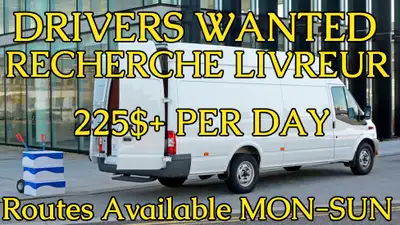 WANTED: Package & Parcel Delivery Drivers–Montreal // RECHERCHÉ, View more