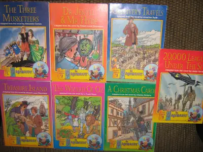 THE PAGEMASTER CLASSIC SERIES BOOKS 1-4, 6-8 PAPERBACK BOOK LOT, View more