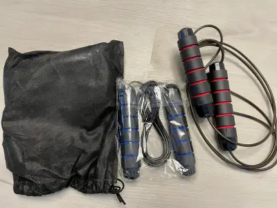 2 Adjustable Jump Ropes Set – New (Fitness / Cardio), View more