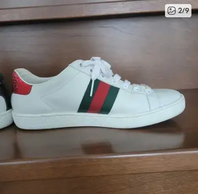 Authentic Gucci sneakers great condition. Super comfy. Size 6.