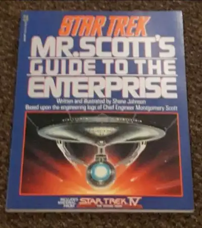Autographed mint copy of "Mr. Scott's Guide to the Enterprise". James Doohan (deceased) signed this...