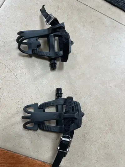 Bike Pedals with toe clips, View more