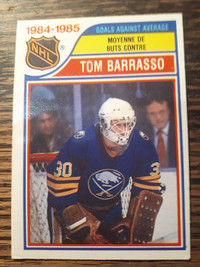 1985-86 O-Pee-Chee Hockey Tom Barrasso"GAA" Card #263