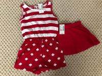 12-18 Month Girls Romper and Skort