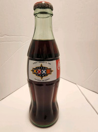 1998 Unopened superbowl 32 Coca-Cola bottle 