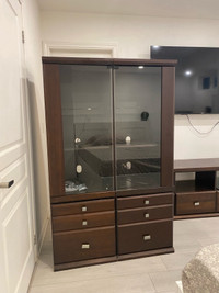 Cabinet with TV stand for sale 