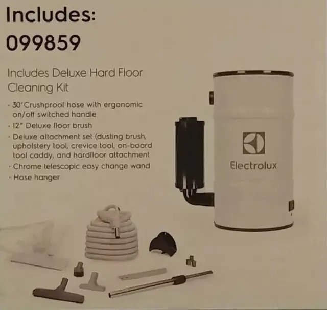 ELECTROLUX CENTRAL VACUUM  PACKAGE63347537516547122