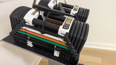 PowerBlock dumbbell pair , View more
